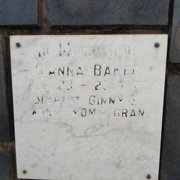 BAKER Gianna 1923-1983