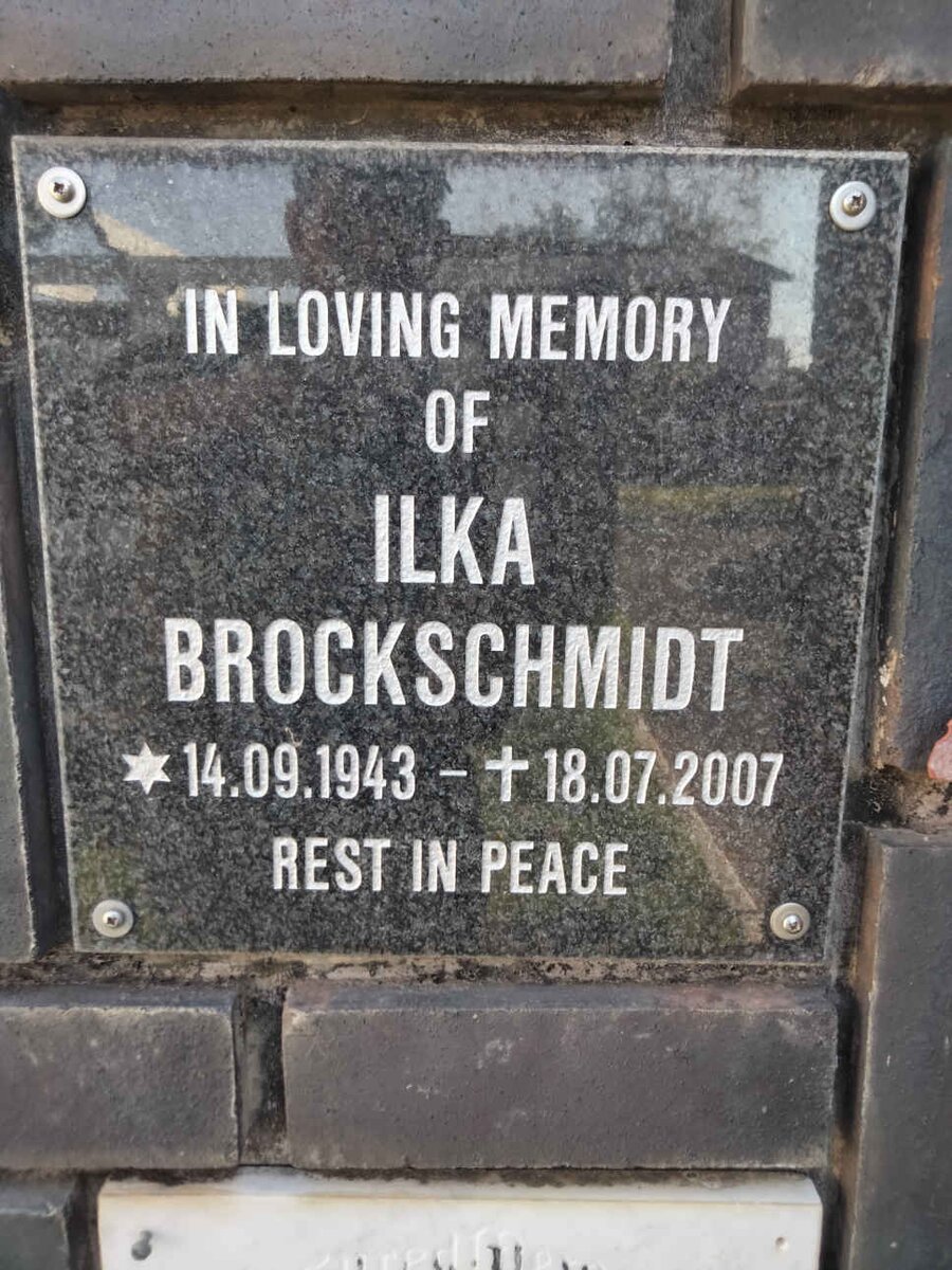 BROCKSCHMIDT llka 1943-2007