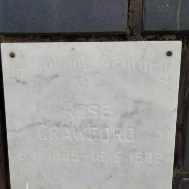 CRAWFORD Rose 1889-1982