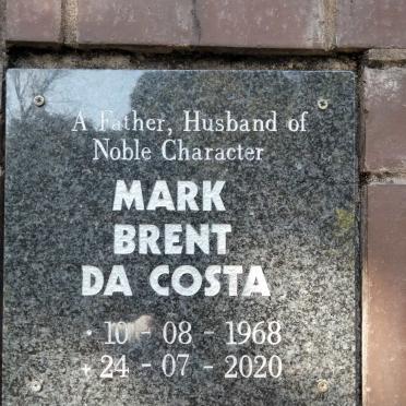 COSTA Mark Brent, da 1968-2020