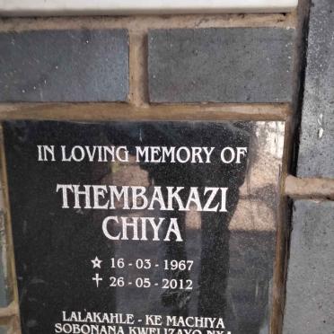 CHIYA Thembakazi 1967-2012