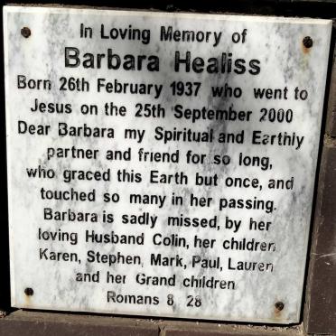 HEALISS Barbara 1937-2000