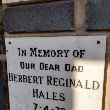 HALES Herbert Reginald -1976