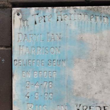 HARRISON Daryl Ian 1978-1993