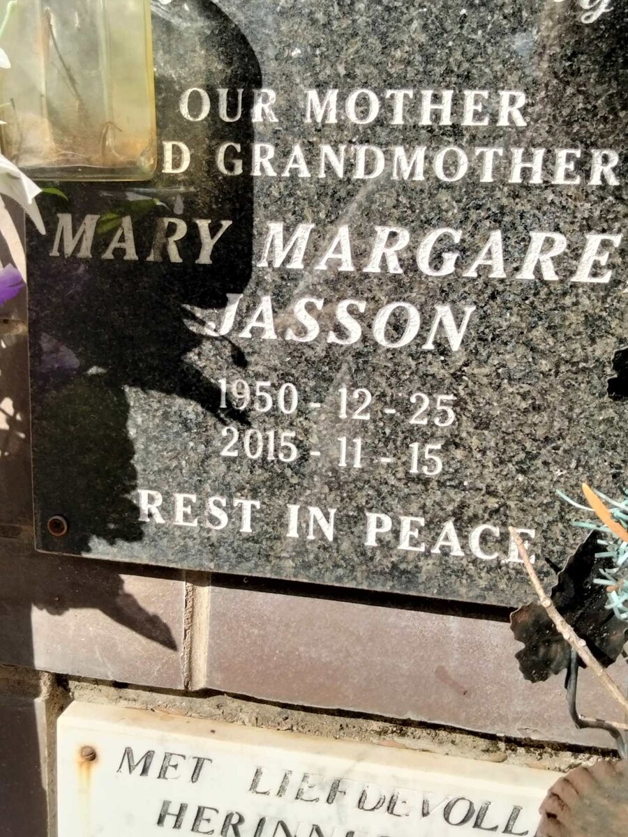 JASSON Mary Margare? 1950-2015