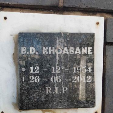 KHOABANE B.D. 1954-2012