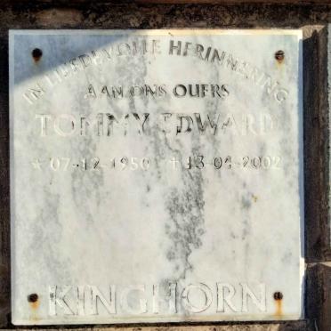 KINGHORN Tommy Edward 1950-2002