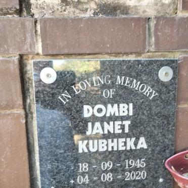 KUBHEKA Dombi Janet 1945-2020