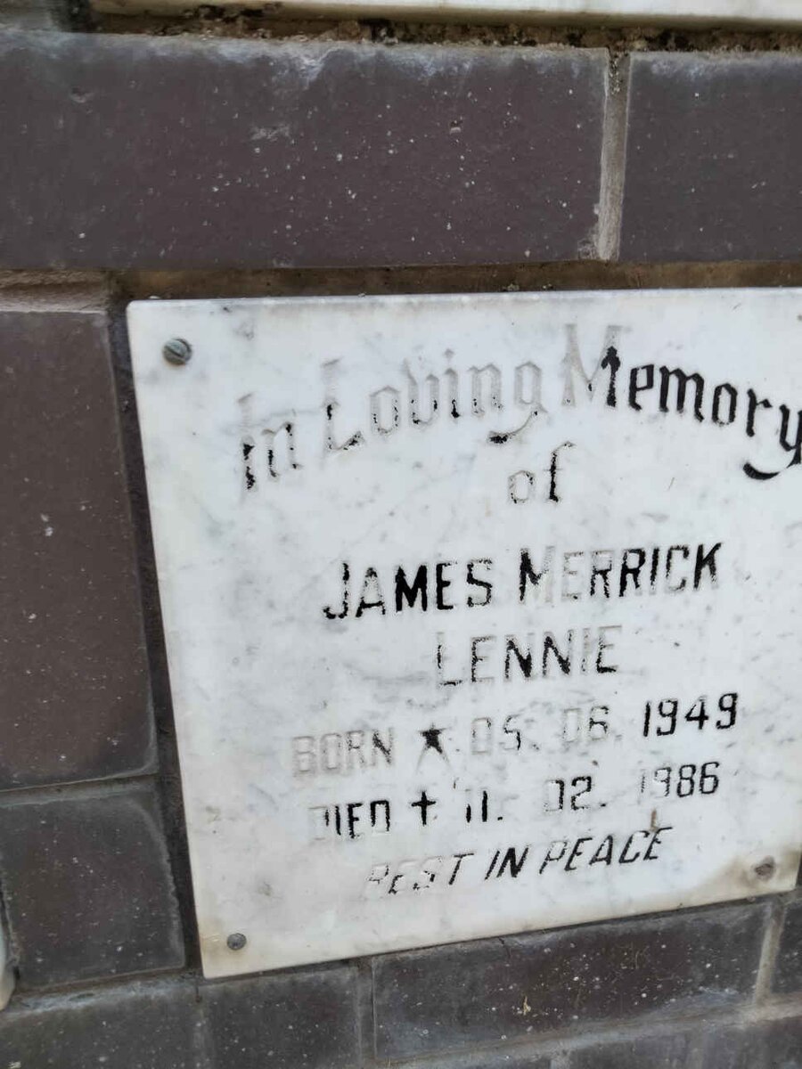 LENNIE James Merrick 1949-1986