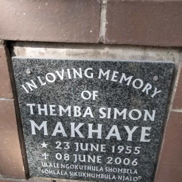 MAKHAYE Themba Simon 1955-2006