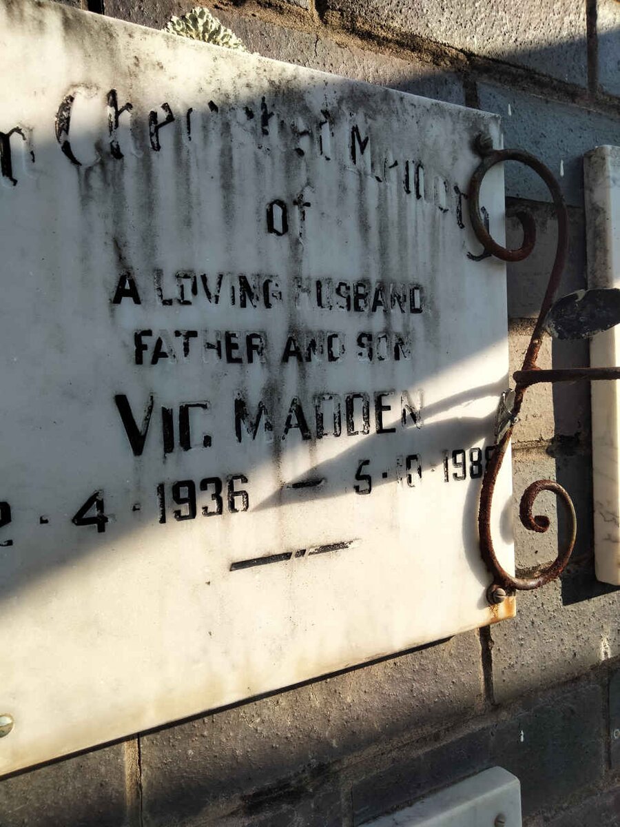 MADDEN Vic 1936-198?