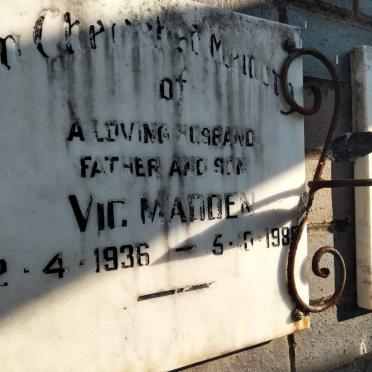 MADDEN Vic 1936-198?