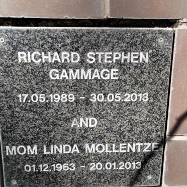 MOLLENTZE Linda 1963-2013 :: GAMMAGE Richard Stephen 1989-2013