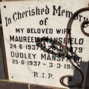 MANSFIELD Dudley 1937-1982 &amp; Maureen 1937-1979