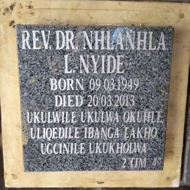 NYIDE Nhlanhla L. 1949-2013