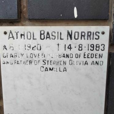 NORRIS Athol Basil 1920-1983