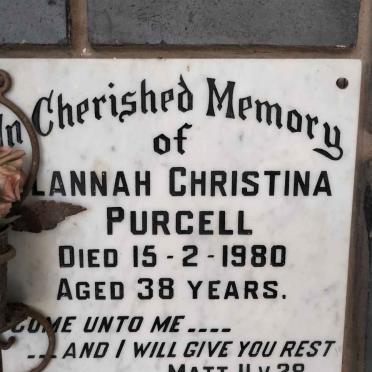 PURCELL ?lannah Christina -1980