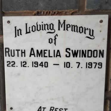 SWINDON Ruth Amelia 1940-1979