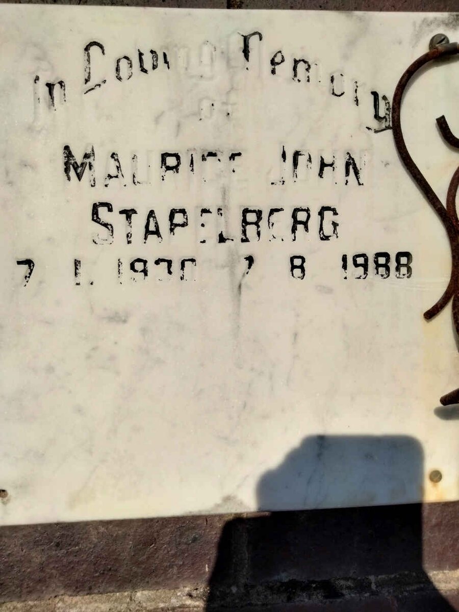 STAPELBERG Maurice John 1930-1988