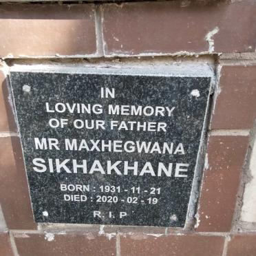SIKHAKHANE Maxhegwana 1931-2020