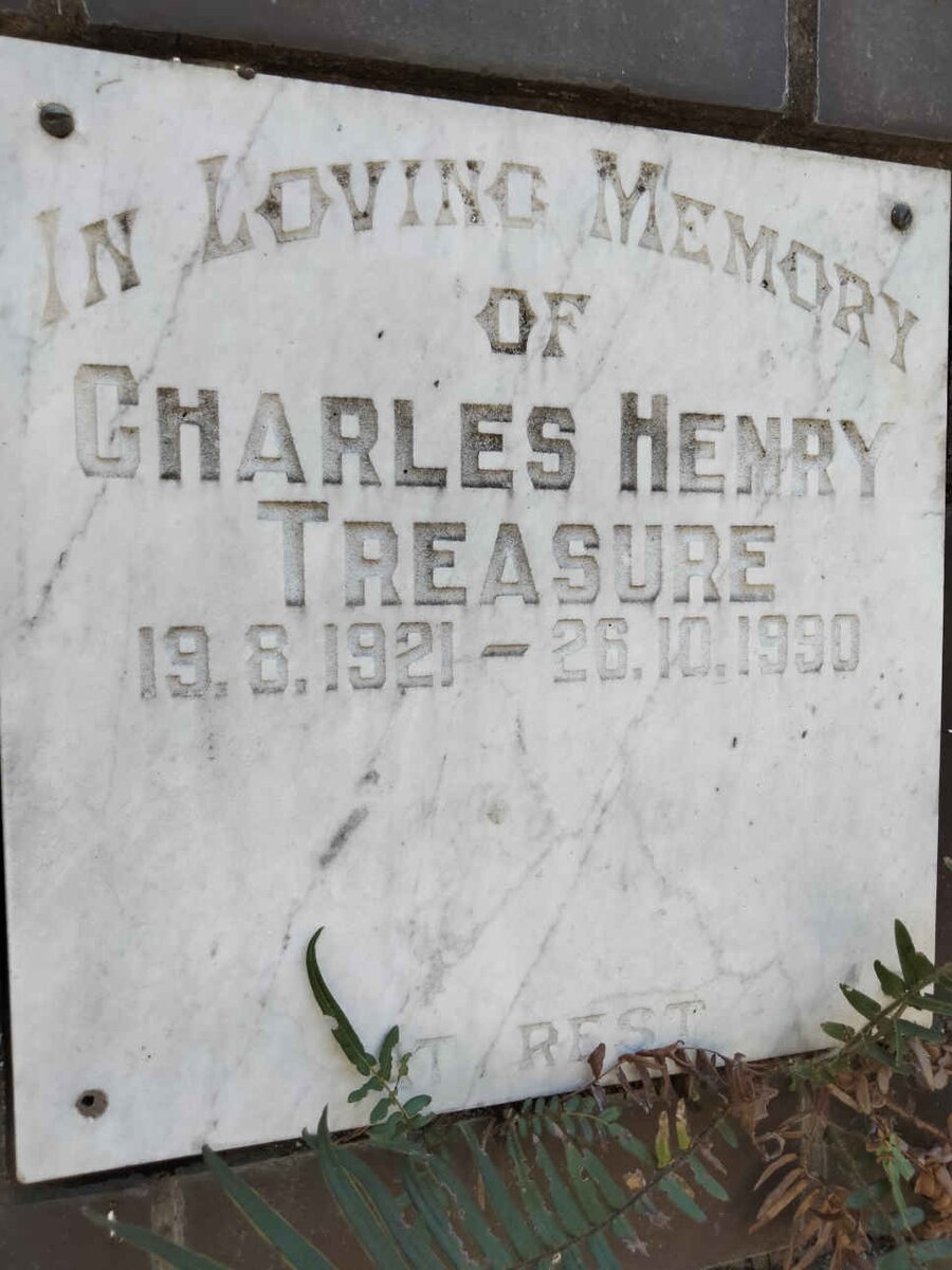 TREASURE Charles Henry 1921-1990