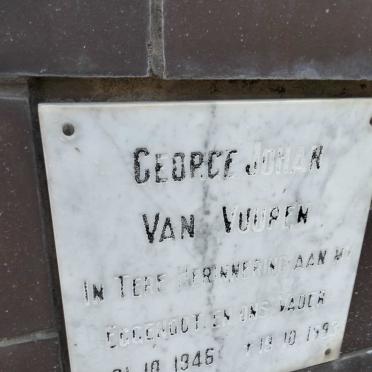 VUUREN George Johan, van 1946-1993