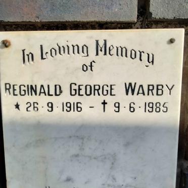 WARBY Reginald George 1916-1985