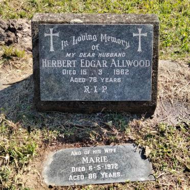 ALLWOOD Herbert Edgar -1962 &amp; Marie -1972