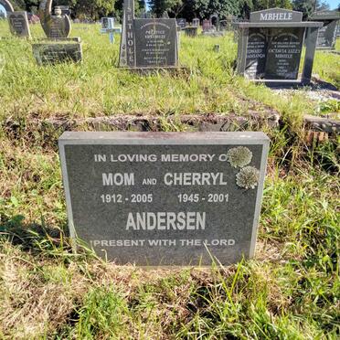 ANDERSEN Mom 1912-2005 :: ANDERSEN Cherryl 1945-2001