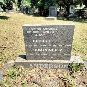 ANDERSON George 1920-1991 :: ANDERSON Dominique Z. 1976-2006