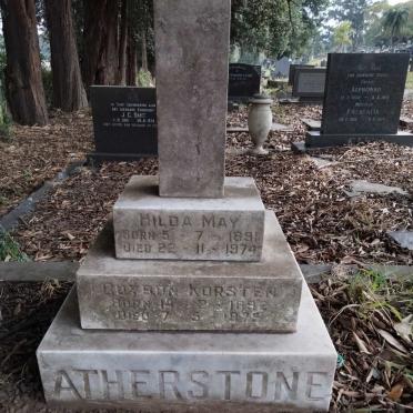 ATHERSTONE Buybon Korsten 1892-1975 &amp; Hilda May 1891-1974