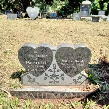 BAHLMANN Brenda 1953-1996