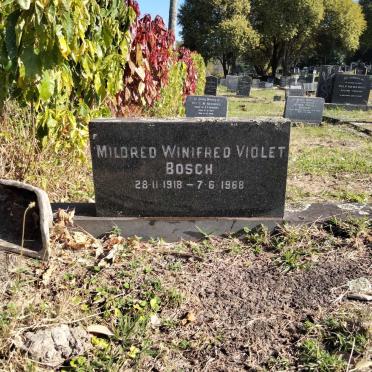 BOSCH Mildred Winifred Violet 1918-1968