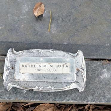 BOTHA Kathleen M.M. 1921-2008