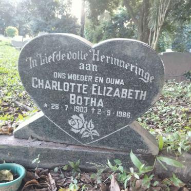 BOTHA Charlotte Elizabeth 1903-1986