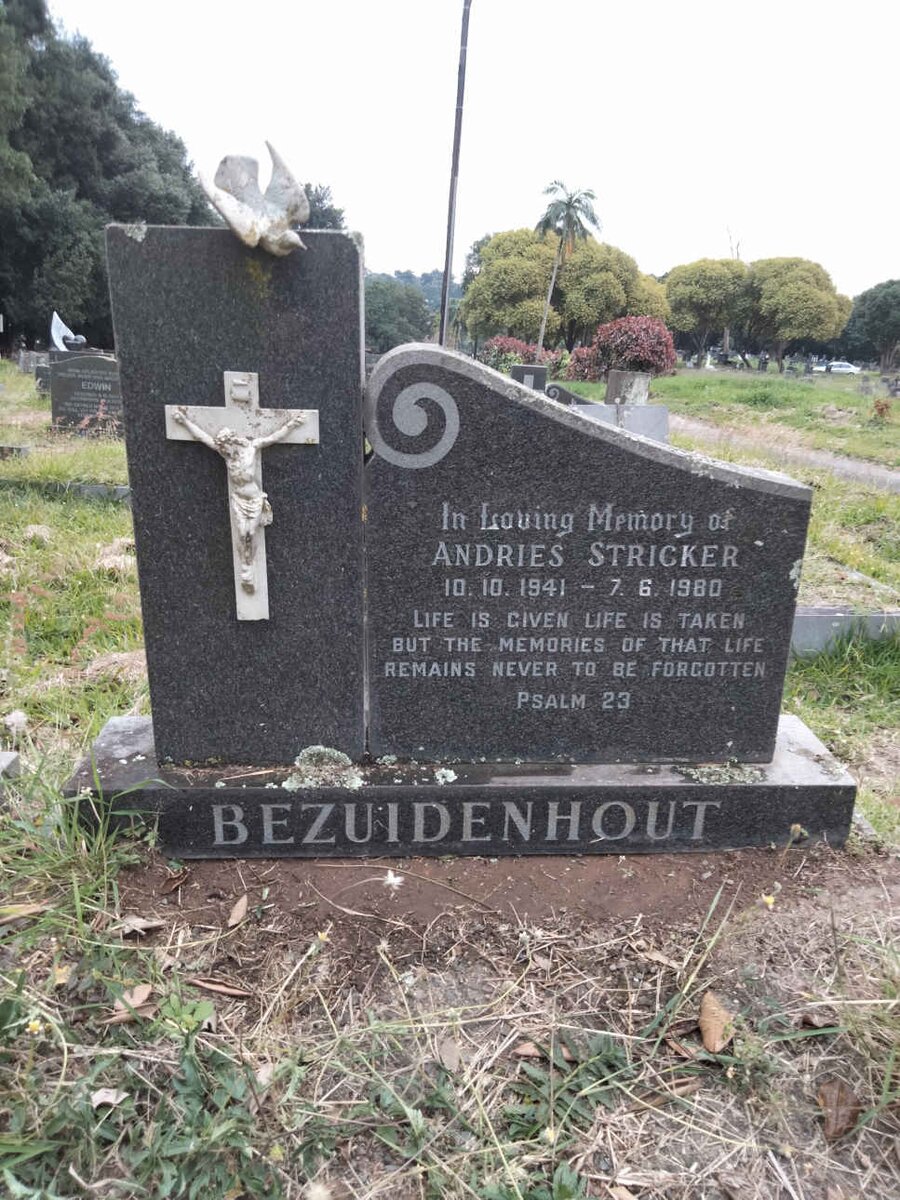 BEZUIDENHOUT Andries Stricker 1941-1980