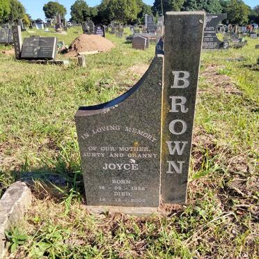 BROWN Joyce 1956-2002