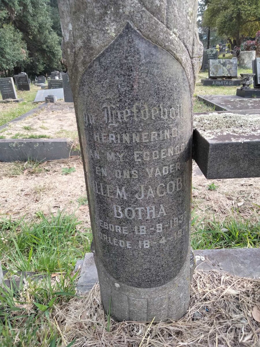 BOTHA Willem Jacob 1933-1976