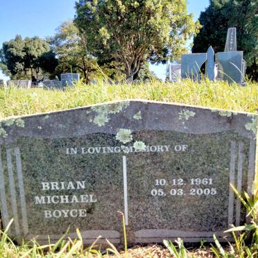 BOYCE Brian Michael 1961-2005