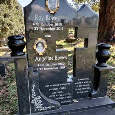 BOWES Roy 1945-2016 &amp; Angeline 1950-1987