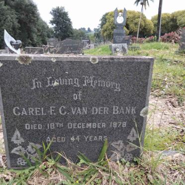 BANK Carel F.C., van der -1978