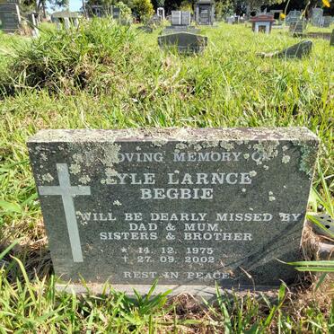 BEGBIE Lyle Lance 1975-2002