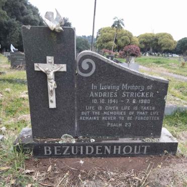 BEZUIDENHOUT Andries Stricker 1941-1980
