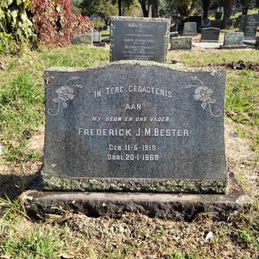 BESTER Frederick J.M. 1919-1969