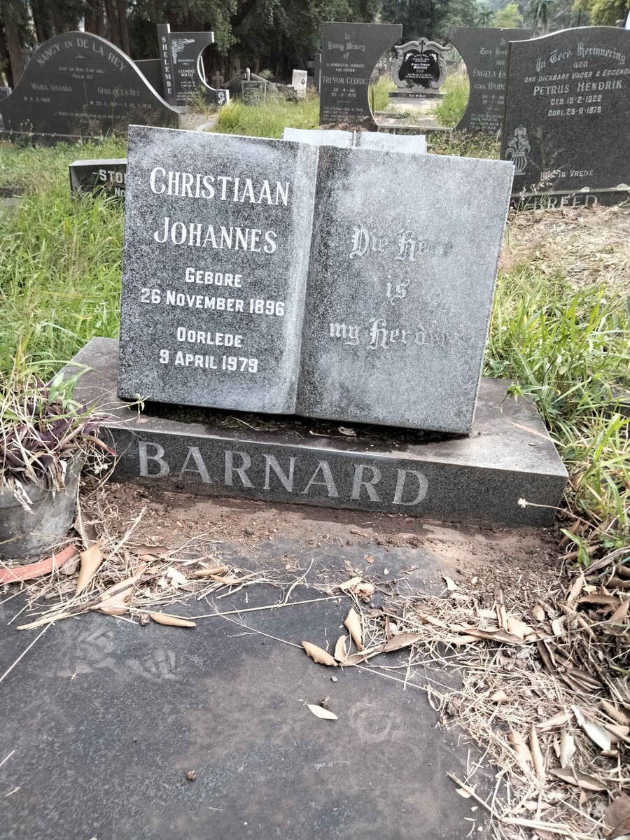 BARNARD Christiaan Johannes 1896-1979