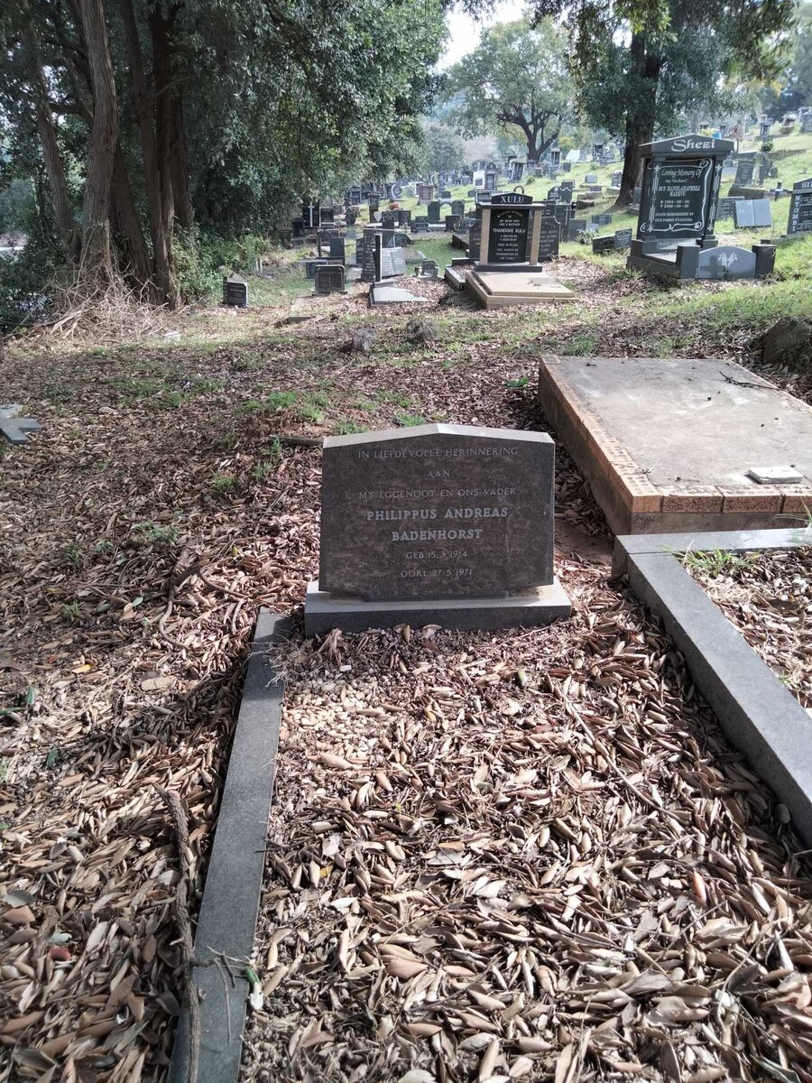 BADENHORST Philippus Andreas 1914-1971