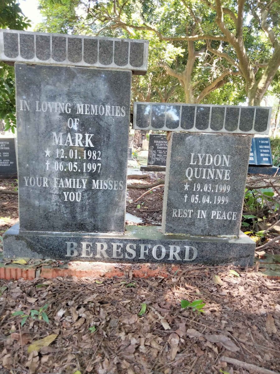 BERESFORD Mark 1982-1997 :: BERESFORD Lydon Quinne 1999-1999