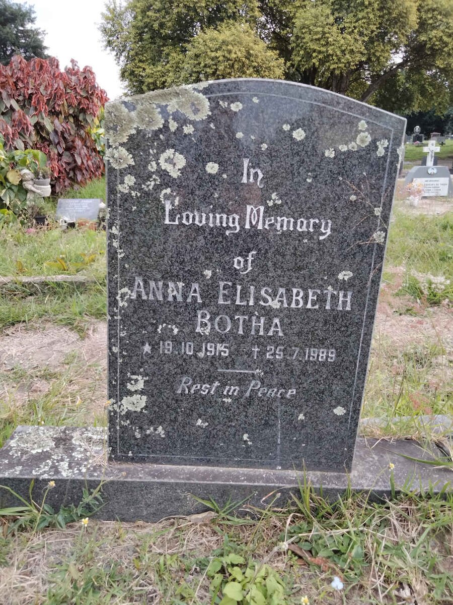 BOTHA Anna Elisabeth 1915-1989