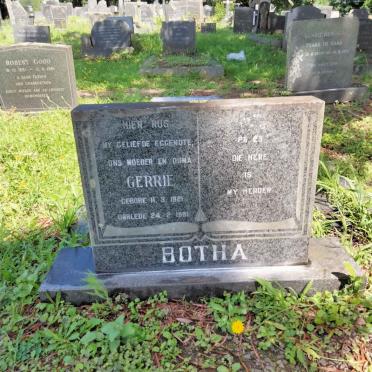 BOTHA Gerrie 1921-1981