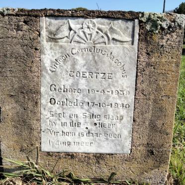 COERTZE Gideon Corneluis Jacobus 1939-1940